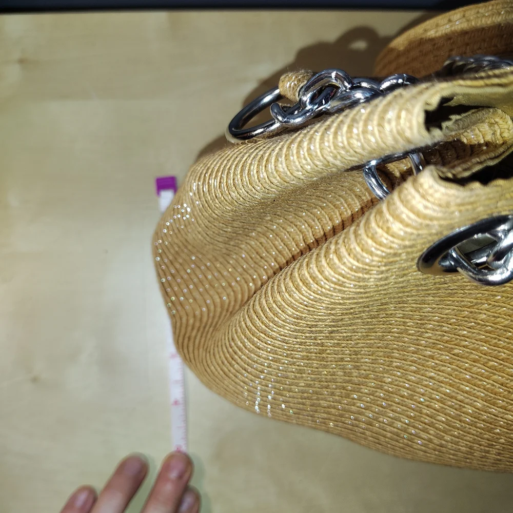 Gold Woven Chain With‎ Adjustable Stra Shoulder/Handbag Euc